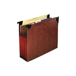 Pendaflex Hanging File Folders with Swing Hooks, 3-1/2" Expansion, Letter Size, Redrope, 5/Box (45422) Best