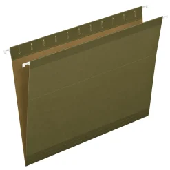 Pendaflex Hanging File Folder, 5-Tab, Letter Size, Green, 25/Box (PFX 4152) Clearance