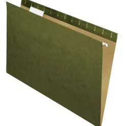 Pendaflex Hanging File Folders, 1/5 Tab, Legal, Standard Green, 25/Box (ESS81622) Discount