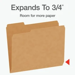 Pendaflex Heavy Duty File Folder, 1/3-Cut Tab, Letter Size, 50/Box (1007030) Clearance