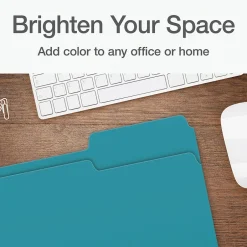 Pendaflex Heavy Duty File Folder, 1/3-Cut Tab, Letter Size, 100/Box (1006995) New