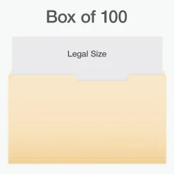 Pendaflex Heavy Duty File Folder, 1-Tab, Legal Size, 100/Box (1007056) Sale