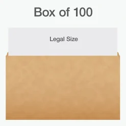 Pendaflex Heavy Duty File Folder, Straight Cut, Legal Size, Kraft, 100/Box (1007137) Hot