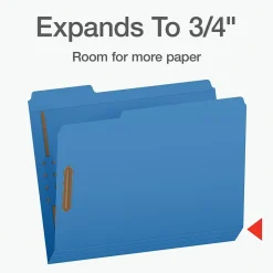 Pendaflex Heavy Duty File Folder, 1-Tab, Letter Size, Assorted, 50/Box (1006957) New