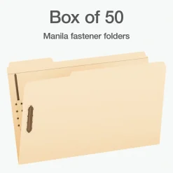 Pendaflex Heavy Duty File Folder, 1-Tab, Legal Size, Manila, 50/Box (1007063) Best