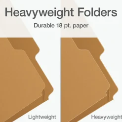 Pendaflex Heavy Duty File Folder, 1-Tab, Legal Size, Brown Kraft, 50/Box (1007044) Best