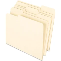 Pendaflex Letter Recycled 1/3 Cut Earthwise Recycled File Folder, Manila, 100/Pack Online
