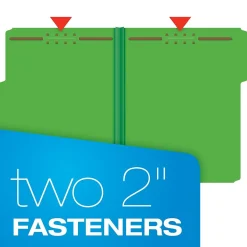 Pendaflex Pressboard Fastener Folders, 1/3-Cut Tab, Letter Size, Dark Green, 25/BX (15938GW) Hot