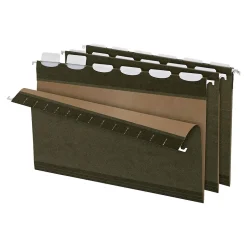 Pendaflex Ready-Tab Hanging File Folders, 6-Tab, Legal Size, Standard , 25/Box (PFX 42591) Green Discount