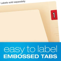 Pendaflex Recycled End Tab File Folder, Straight Cut, Letter Size, Manila, 50/Box (H10U1) Sale