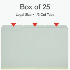 Pendaflex Recycled File Folder, 1-Tab, Legal Size, Light Green, 25/Box (1006934) Discount