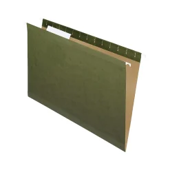 Pendaflex Reinforced Hanging File Folders, Legal Size, Standard Green, 25/Box (PFX 4153 1/3) Online