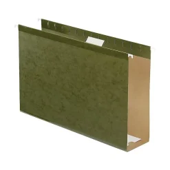 Pendaflex Reinforced Hanging File Folders, Extra Capacity, 5-Tab, Legal Size, Standard Green, 25/Box (PFX 04153x3) Clearance