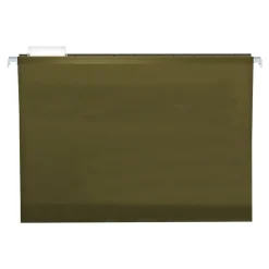 Pendaflex Reinforced Hanging File Folders, 1" Expansion, Letter size, Standard Green 25/Box Best