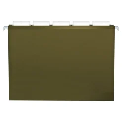 Pendaflex Reinforced Hanging File Folders, 1" Expansion, Letter size, Standard Green 25/Box Best