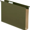 Pendaflex SureHook 1/5 Cut Tab Extra Capacity Reinforced Hanging Folder, 8.5" x 11", Standard Green, 10/Box (6152X2R) Hot