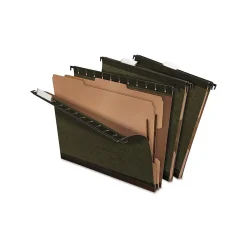 Pendaflex SureHook Hanging File Folders, Letter Size, Standard Green, 10/Box (PFX 59254)