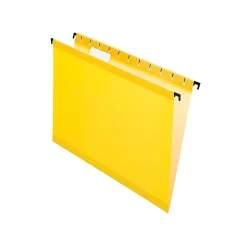 Pendaflex SureHook Reinforced Hanging File Folders, 5-Tab, Letter Size, , 20/Box (PFX 6152 1/5 YEL) Yellow Discount