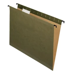 Pendaflex SureHook® 5-Tab Hanging File Folders, Letter Size, , 20/Box (6152 1/5) Green Best