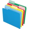 Pendaflex Two-Tone File Folders, 1/3 Cut Top Tab, Letter, Assorted Colors, 24/Pack Hot