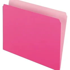 Pendaflex Two-Tone File Folder, Straight Cut, Letter Size, Pink, 100/Box (PFX 152 PIN) Best