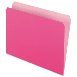 Pendaflex Two-Tone File Folder, Straight Cut, Letter Size, Pink, 100/Box (PFX 152 PIN) Best
