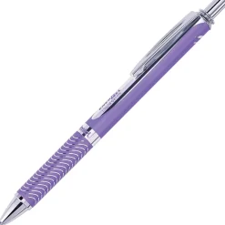 Pentel EnerGel Alloy RollerBall Retractable Gel Pen, Medium Point, Purple Ink (BL407V-V) New