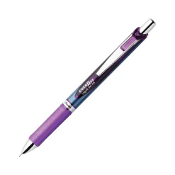 Pentel EnerGel Deluxe RTX Retractable Gel Pens, Medium Point Needle Tip, Ink, 12/Pack (BLN77-V) Purple Sale