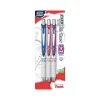 Pentel EnerGel Pearl Deluxe Retractable Gel Pens, Medium Point, Assorted Colors Ink, 3 Pack (BL77WBPS3M1) Sale