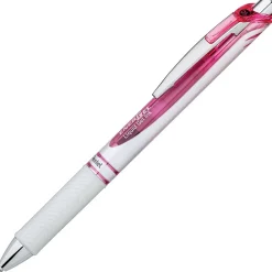 Pentel EnerGel Pearl Deluxe RTX Retractable Liquid Gel Pen, Fine Point, Black Ink, 2/Pack (BLN75WBP2PA) Online