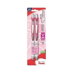 Pentel EnerGel Pearl Deluxe RTX Retractable Gel Pens, Medium Point, Pink Ink, 2 Pack (BL77WBP2PP) Discount