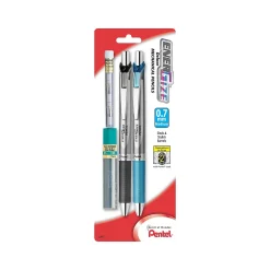 Pentel EnerGize Mechanical Pencils, No. 2 Medium Lead, 2/Pack (PL77LEBP2)