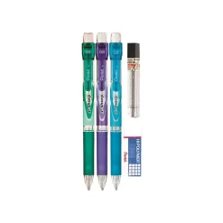 Pentel e-sharp Mechanical Pencils, 0.5mm, #2 Lead, Set (AZ125LZBP3M) Hot