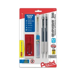 Pentel GraphGear 500 Mechanical Pencil, 0.7mm, #2 Medium Lead, 2/Pack (PG527LEBP2) Discount
