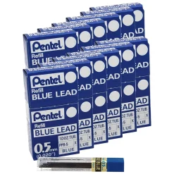 Pentel ® Refill Lead, Blue, Fine, 0.5mm, 12 Pieces Per Pack, 12 Packs (PENPPB5-12) Hot