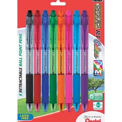 Pentel R.S.V.P.® RT Retractable Ballpoint Pen, Medium Point, Assorted Ink, 8/Pack (BK93CRBP8M) Outlet