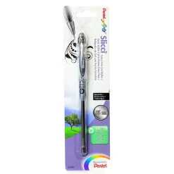Pentel Slicci Extra Fine Gel Pens black each [Pack of 12] Sale