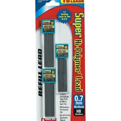 Pentel Super Hi-Polymer Lead Refill, 0.7mm, 30/Leads, 3/Pack (C27HBBP3) Sale