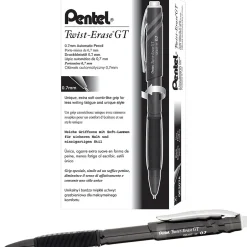 Pentel Twist Erase GT Mechanical Pencil, 0.7mm, #2 Medium Lead, Dozen (QE207A) Discount