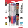 Pentel Twist-Erase Click Mechanical Pencil, 0.5mm, Assoted colors, 6/PK (PD275TLBPS6M) New