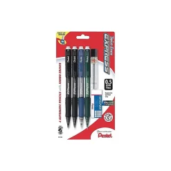Pentel Twist-Erase EXPRESS Mechanical Pencil, 0.5mm, #2 Medium Lead, 4/Pack (QE415LZBP4) Discount