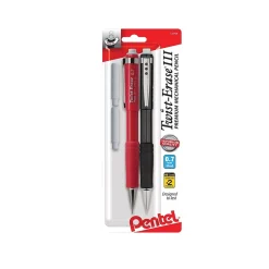 Pentel Twist-Erase III Mechanical Pencil, 0.7mm, #2 Medium Lead, 2/Pack (QE517BP2-K6) New