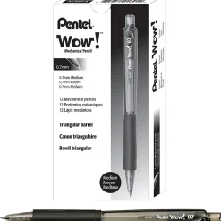 Pentel Wow! Mechanical Pencil, 0.7mm, #2 Medium Lead, Dozen (AL407A) Clearance