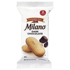 Cookies<Milano Pepperidge Farm Double Dark Chocolate Cookies, 0.75 oz, 20/Pack (220-02248)