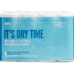 Paper Towels<Perk ™ Choose-A-Size Paper Towels, 2-ply, 116 Sheets/Roll, 8 Rolls/Pack (PK55113)