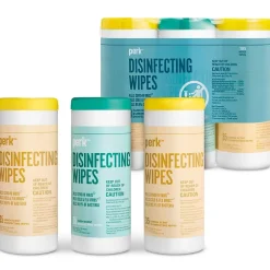 Perk ™ Disinfecting Wipes, Fresh & Lemon Scent, 35 Wipes/Container, 3/Pack (PK56666)