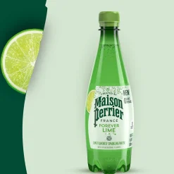 Bottled Water<Perrier Lime Flavored Sparking Mineral Water, 16.9 Fl oz., 24/Carton (12283034)