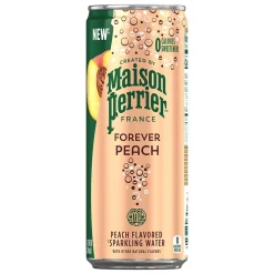 Bottled Water<Perrier Peach Flavored Sparkling Mineral Water, 330 ml, 8/Pack (12350540)