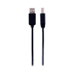 Usb Cables<Philips 6' USB Type-A to USB Type-B Data Cable, Male to Male, Black (SWU7111A/27)