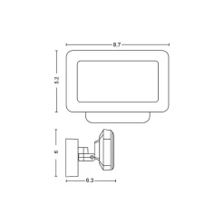 Smart Bulbs<Philips Discover Floodlight LED Wall Outdoor Light, Metal (1743530V7)